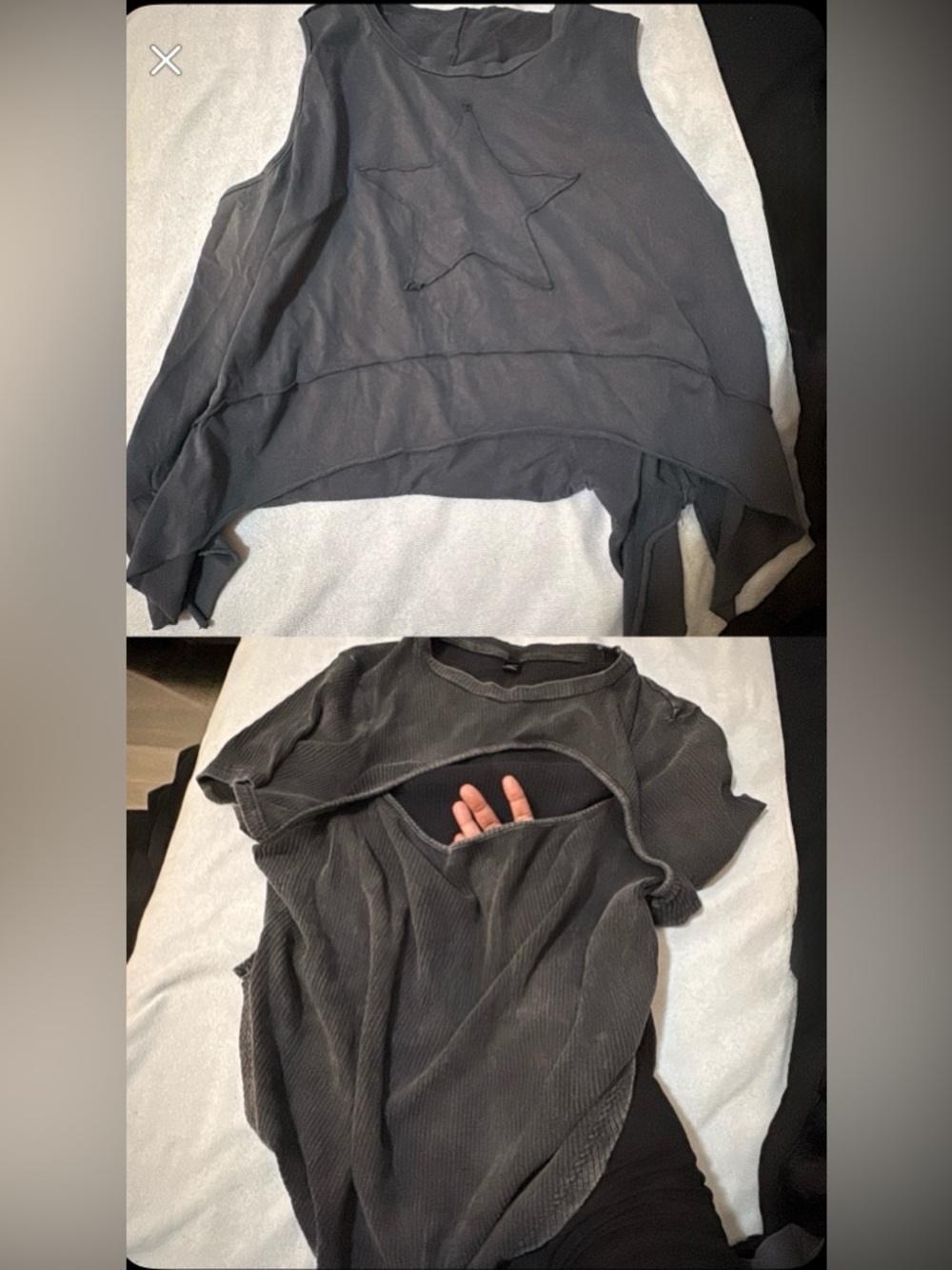 4X SHEIN  Curve Edgy Top Bundle